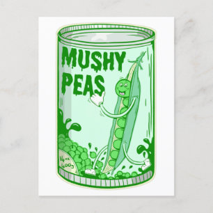 Carte Postale Mushy Peas pop art
