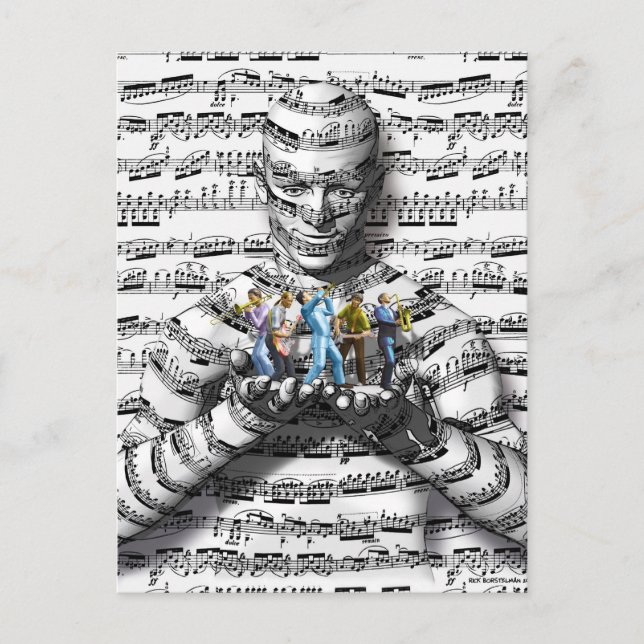 Carte Postale Music Man (Devant)