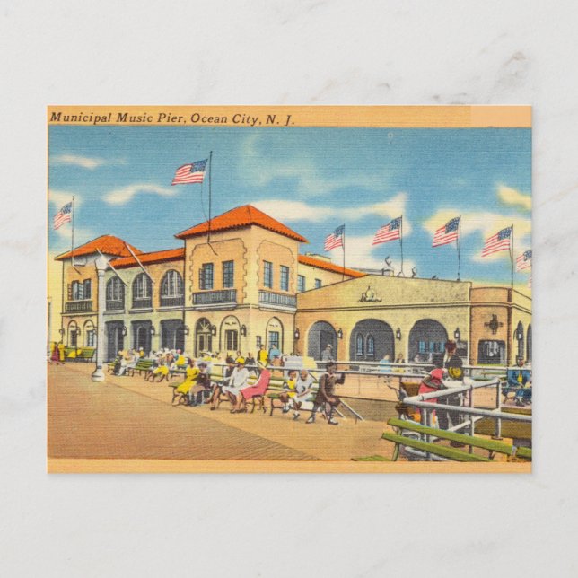 Carte Postale Music Pier, Ocean City, New Jersey (Devant)