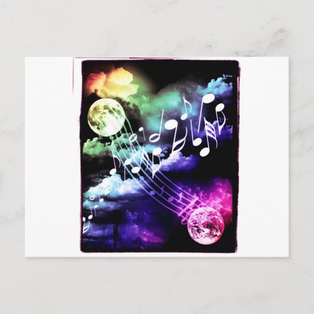 Carte Postale Musical Postcard (Devant)