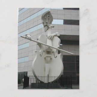 Carte Postale Musician Sculpture