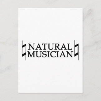 Carte Postale Musicien naturel