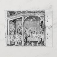 Musiciens amusant à un banquet