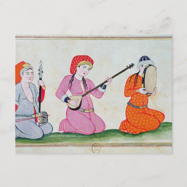 Carte Postale Musiciens 'Costumes de la Cour et de la (Devant)