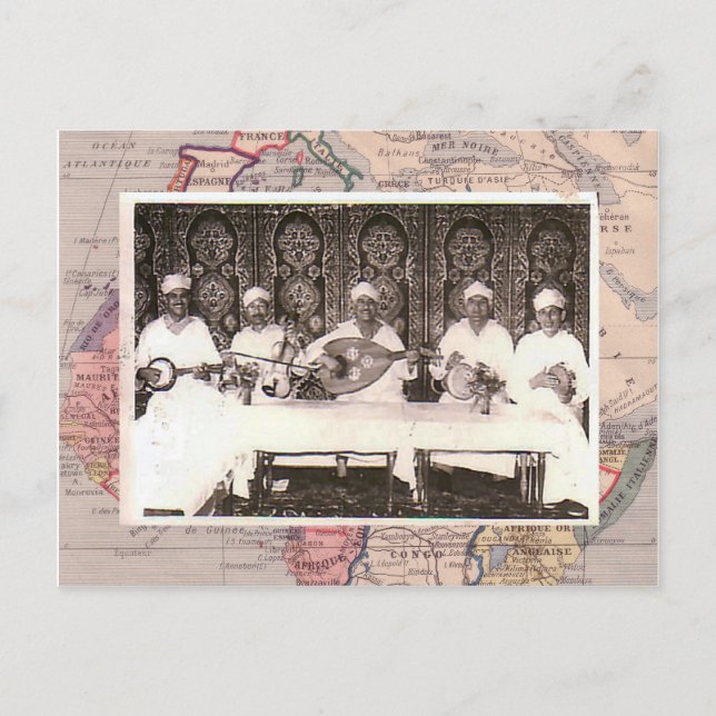 Carte Postale Musiciens de Morrocan (Devant)