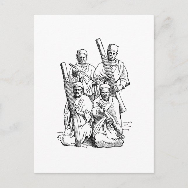 Carte Postale Musiciens Hova (Devant)