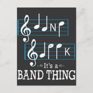 Carte Postale Musiciens Musique Geek Notes Orthographe drôle