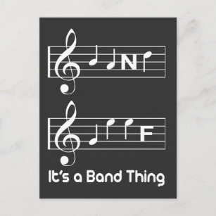 Carte Postale Musiciens Musique Geek Notes Orthographe drôle