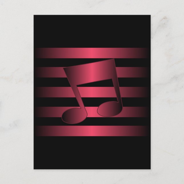 Carte Postale musique (Devant)