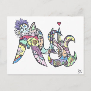 carte postale: musique