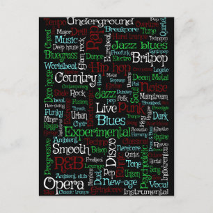 Carte Postale Musique