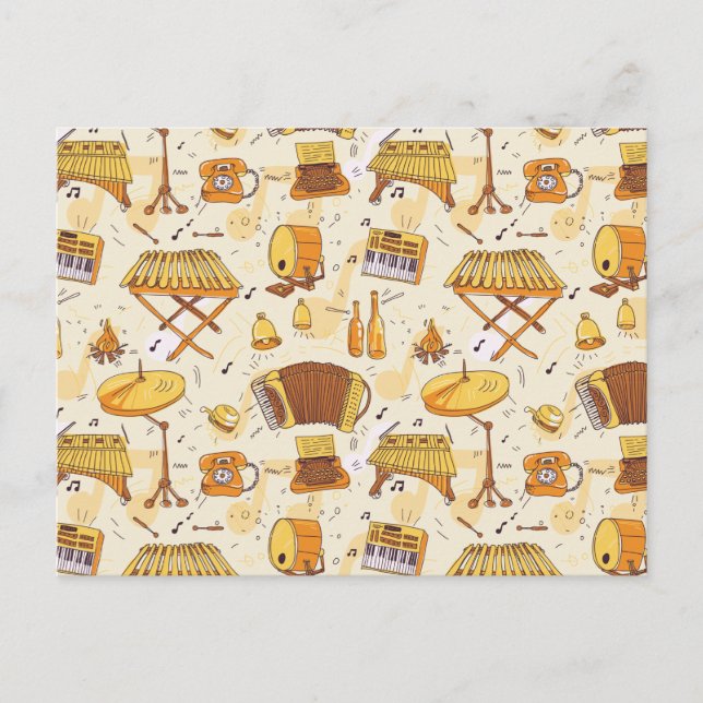 Carte Postale musique (Devant)