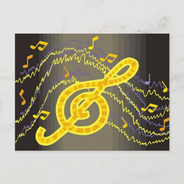 Carte postale Musique (Devant)