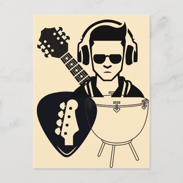 Carte Postale Musique à gogo (Devant)