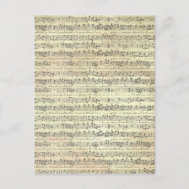 Carte Postale musique ancienne (Devant)