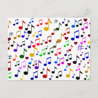 Carte Postale Musique avec amour_