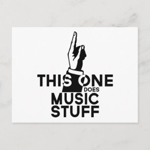 Carte Postale Musique Chose - Musique Drôle de Musique
