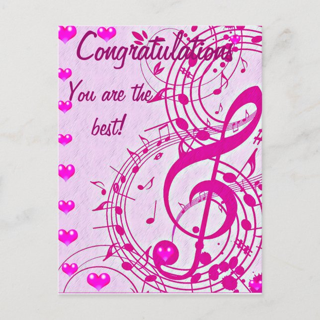 Carte Postale Musique d'amour_ (Devant)