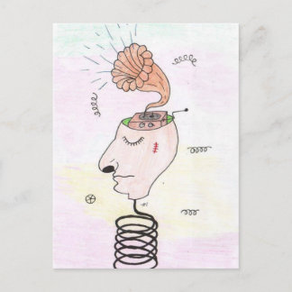 Carte Postale Musique dans ma tête