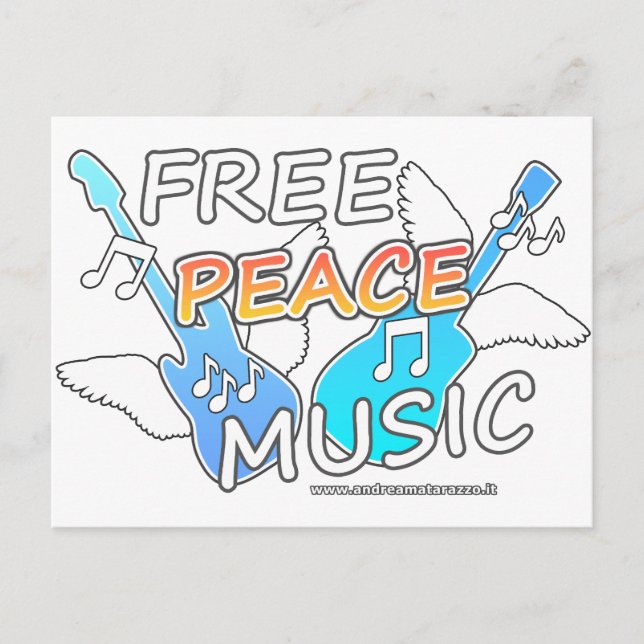 Carte Postale Musique de la Paix Libre (Devant)
