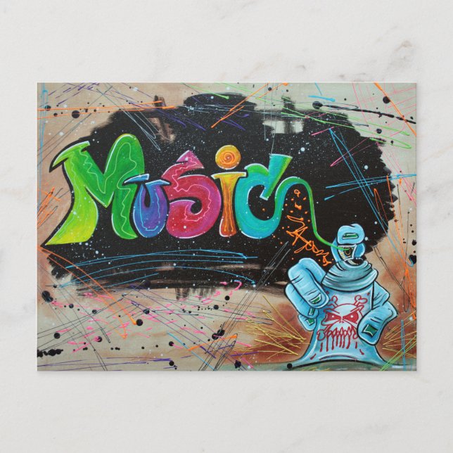 Carte Postale Musique de rue (Devant)