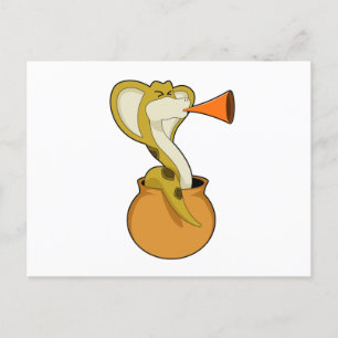 Carte Postale Musique de Trumpet Snake