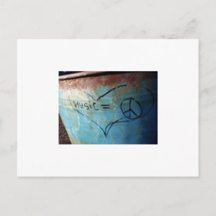 Carte Postale musique égale paix