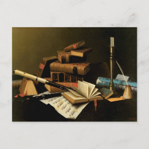 Carte Postale Musique et littérature de William Harnett, Art fin