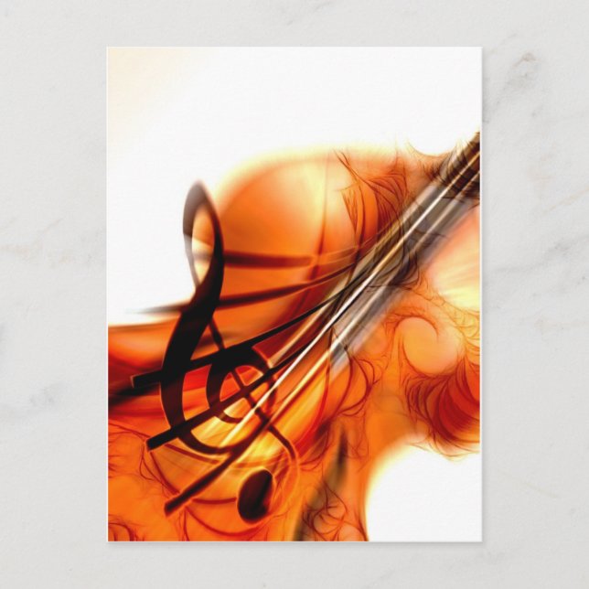 Carte Postale Musique Instruments à cordes Violon Dance Destiny (Devant)