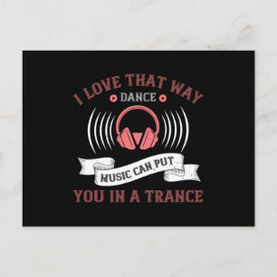 Carte Postale Musique - La musique de danse peut vous mettre en