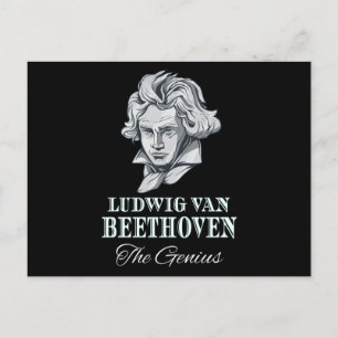 Carte Postale Musique - Ludwig Van Beethoven Le génie