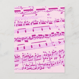 Carte Postale Musique majeure/étudiante/enseignant