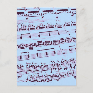 Carte Postale Musique majeure/étudiante/enseignant