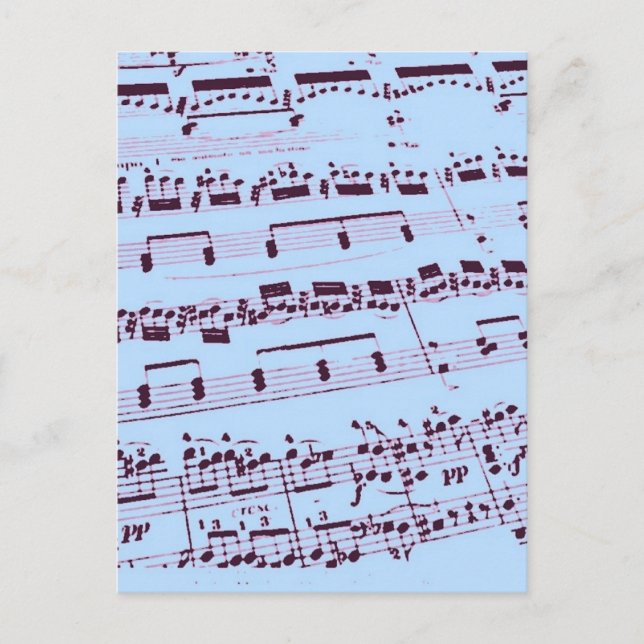 Carte Postale Musique majeure/étudiante/enseignant (Devant)