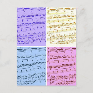Carte Postale Musique majeure/étudiante/enseignant