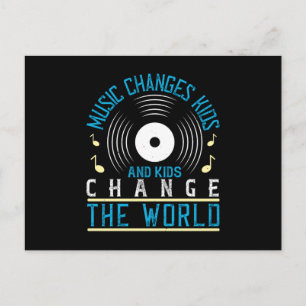 Carte Postale Musique - Musique Et Enfants Changent Le Monde