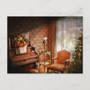 Carte Postale Musique - Orgue - Prêt pour les caroleurs