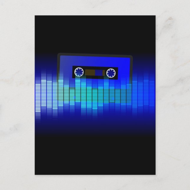 Carte Postale Musique rétro (Devant)