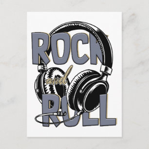 Carte Postale Musique Rétro Rock And Roll