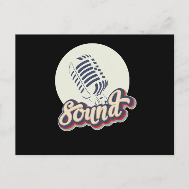 Carte Postale Musique sonore (Devant)