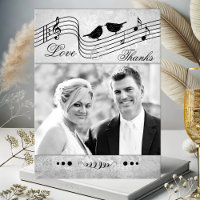Musique Thème Mariage Photo Merci Postcard