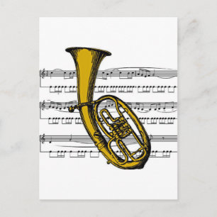 Carte Postale Musique Tuba 04 B