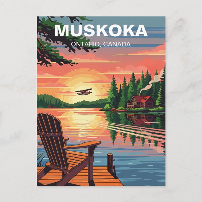 Carte Postale Muskoka Ontario Canada (Devant)