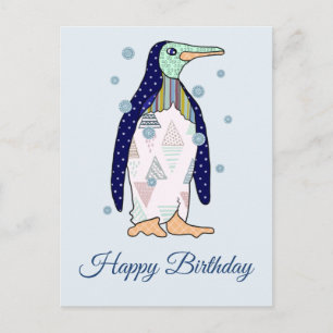 Carte Postale Musterpinguin Geburtstag