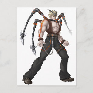 Carte Postale Mutant Anime Hero