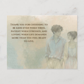 Carte Postale Mutual Gratitude Love Quote Postcard | Gentle Pres