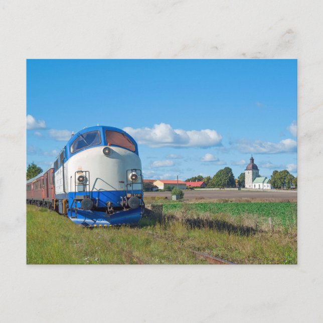 Carte Postale MX 1009 avec le train spécial dans Viby (Devant)