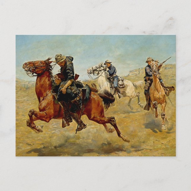 Carte Postale "My Bunkie" Western Art de Charles Schreyvogel (Devant)