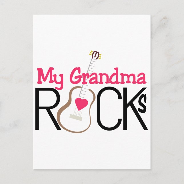 Carte Postale My Grand-mère Rocks (Devant)