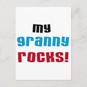 Carte Postale My Granny Rocks T-shirts et cadeaux